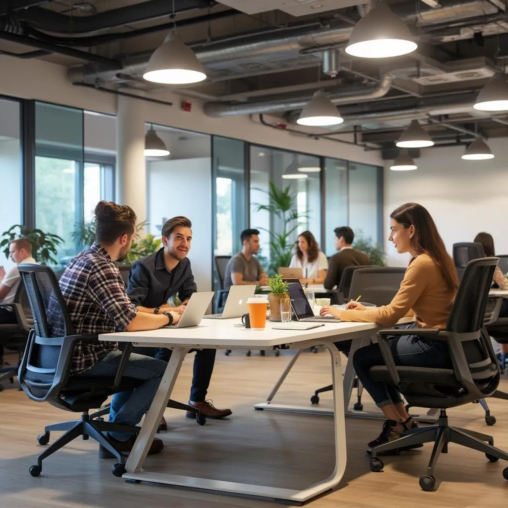 Espace de travail moderne BusinessBoost