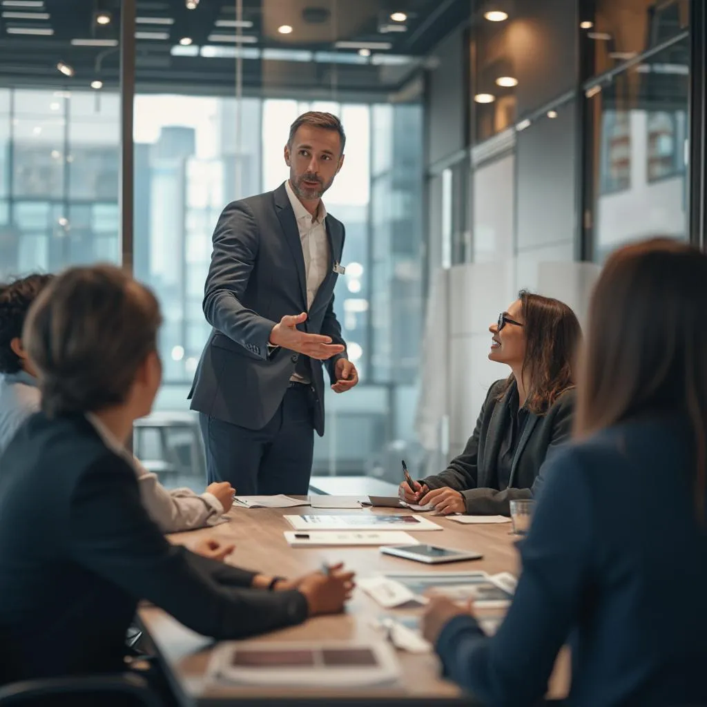 Session de formation interactive en entreprise